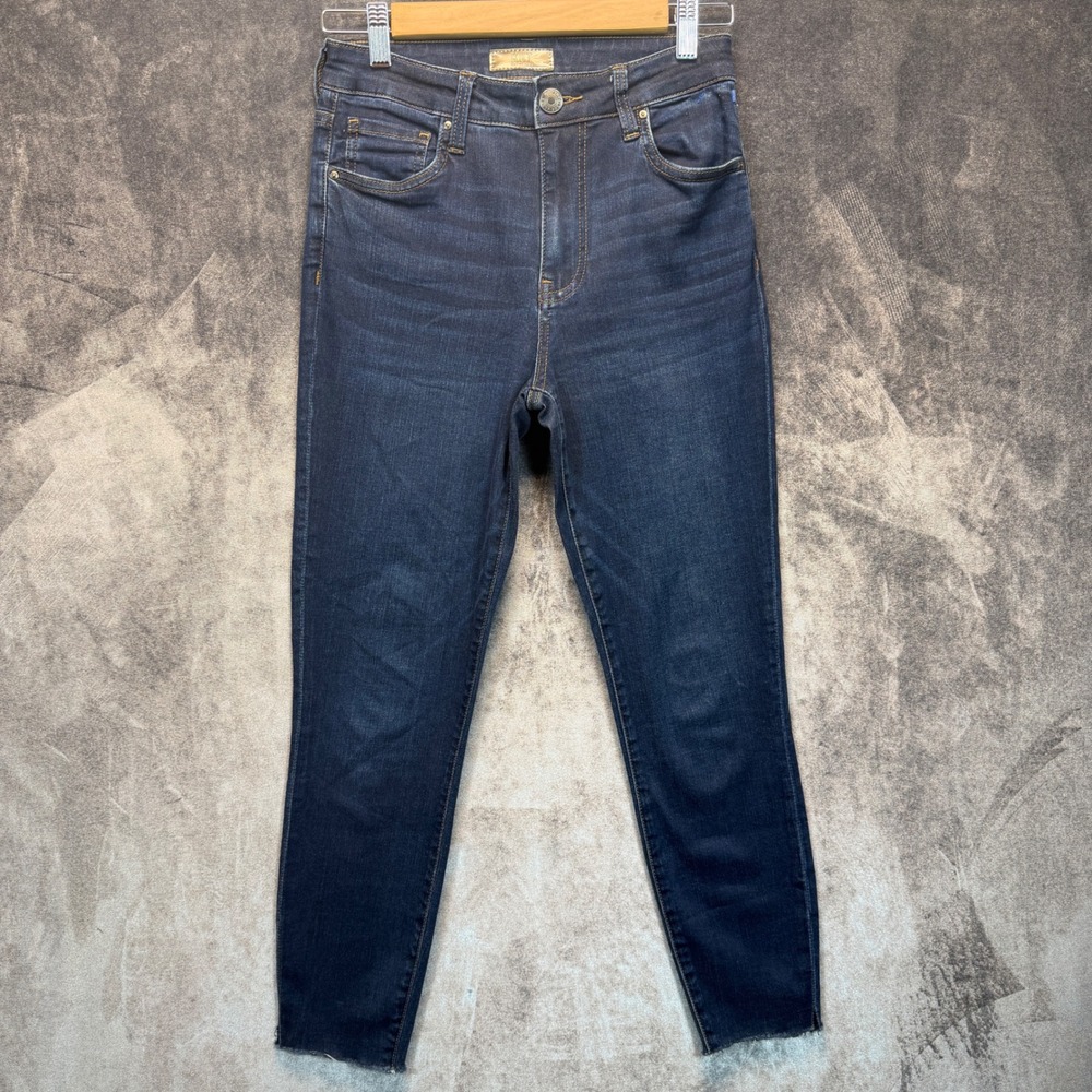 Kut From The Kloth Jeans Womens 2 Blue Cotton Blend Donna High Rise Ankle Skinny